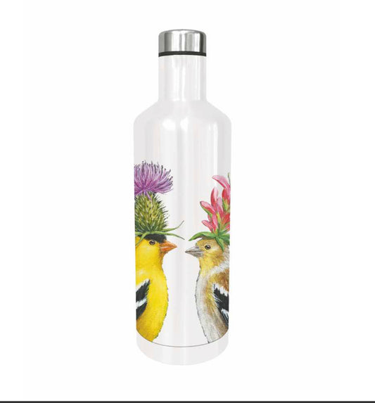 Water Bottle - Goldfinch Couple